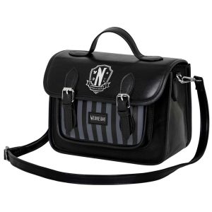 Wednesday Miércoles Original-Bolso-Mochila Satchel, Negro