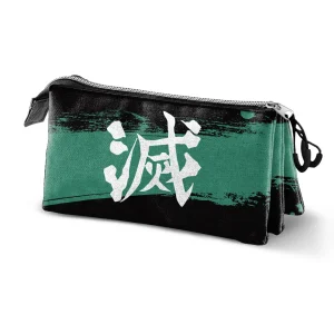 Demon Slayer Sutoriku-Estuche Portatodo Triple, Multicolor