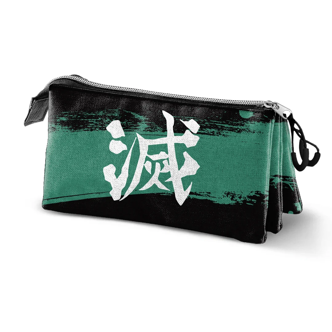 Demon Slayer Sutoriku-Estuche Portatodo Triple, Multicolor