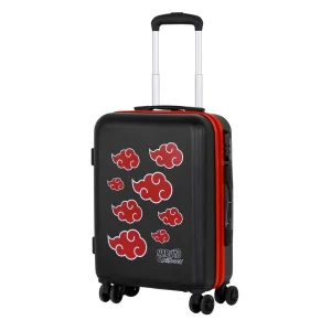 Naruto Clouds-Maleta de Cabina ABS 4 Ruedas, Negro