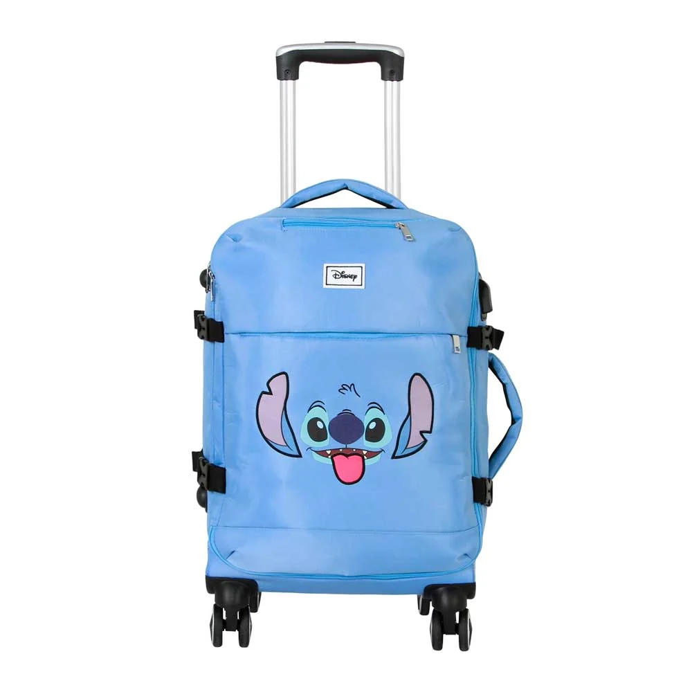 Disney Lilo y Stitch Face-Maleta de Cabina 4 Ruedas, Azul - Imagen 3