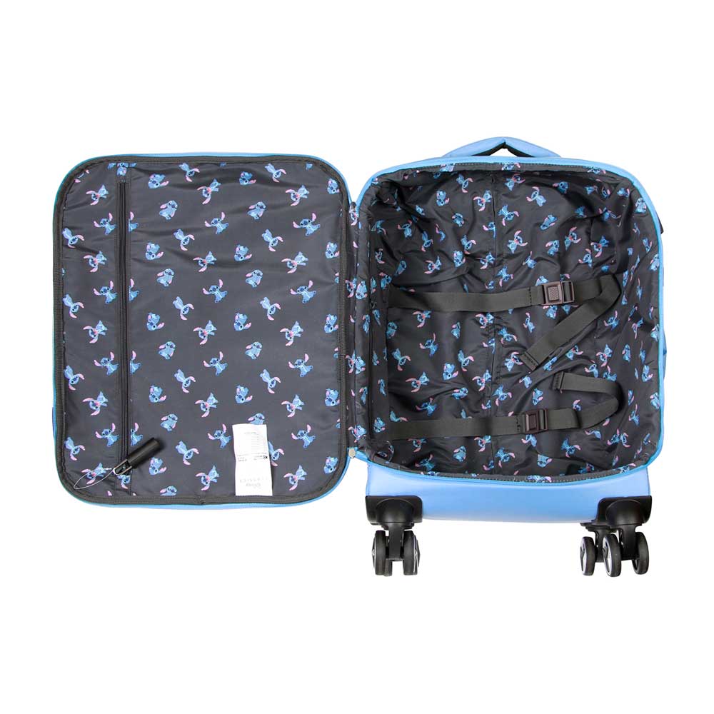 Disney Lilo y Stitch Face-Maleta de Cabina 4 Ruedas, Azul - Imagen 5
