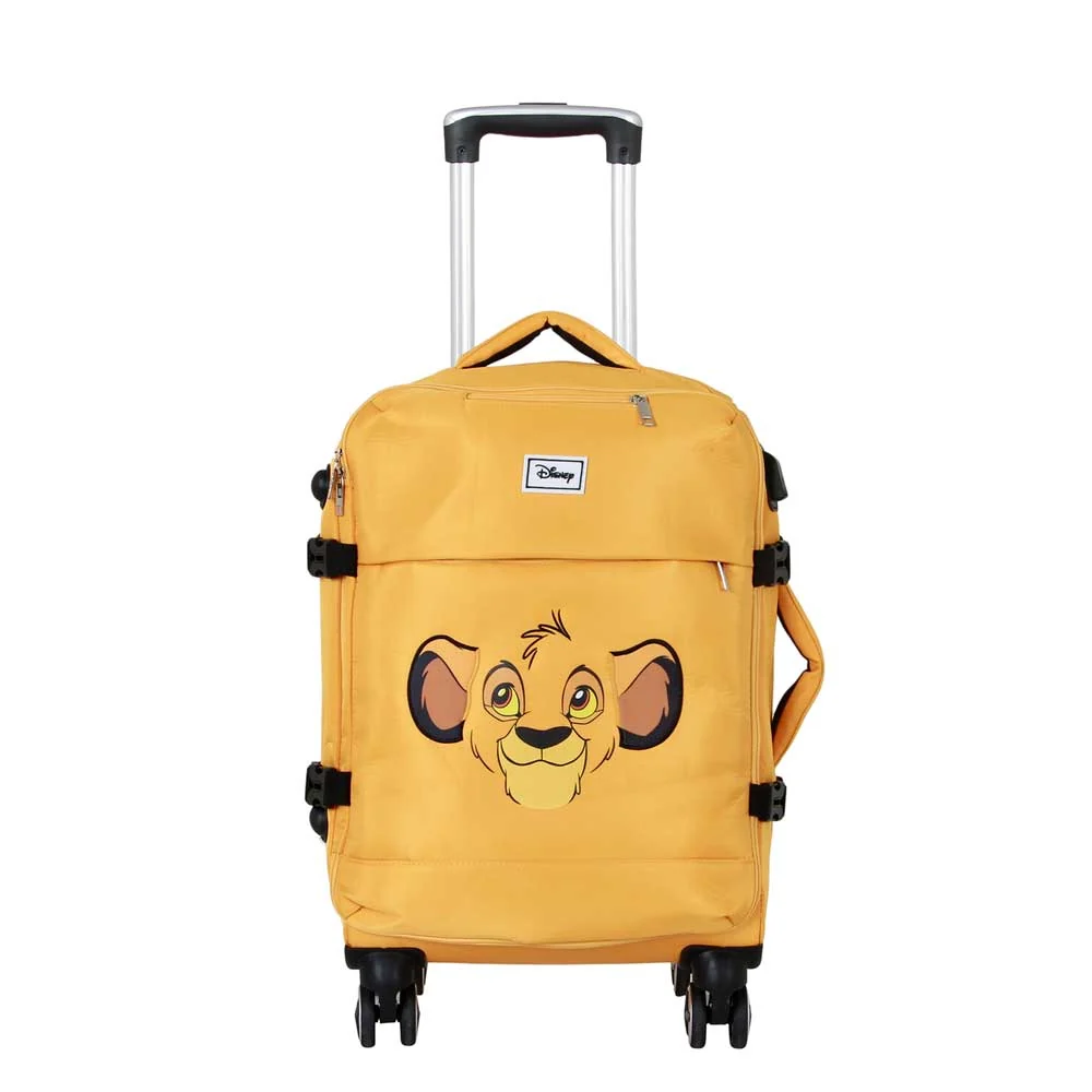 Disney El Rey León Face-Maleta de Cabina 4 Ruedas, Amarillo - Imagen 3
