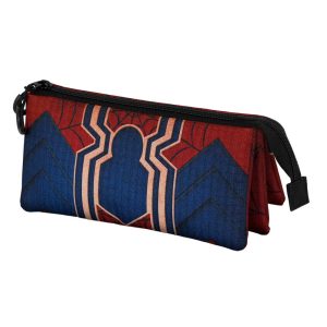 Marvel Spiderman Drop-Estuche Portatodo Triple, Rojo