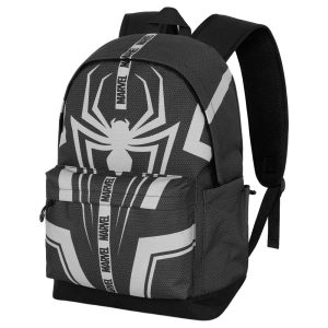 Spider-Man Town – Mochila Escolar HS PLUS, Negro | Licencia Oficial Marvel