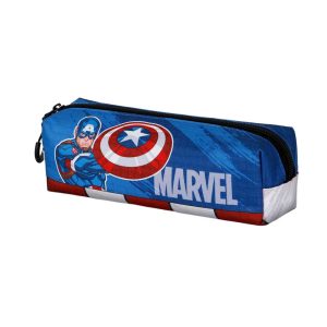 Marvel Capitán América Gears-Estuche Portatodo Cuadrado FAN 2.2, Azul