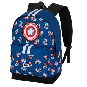 Marvel Capitán América Brave-Mochila HS PLUS, Azul