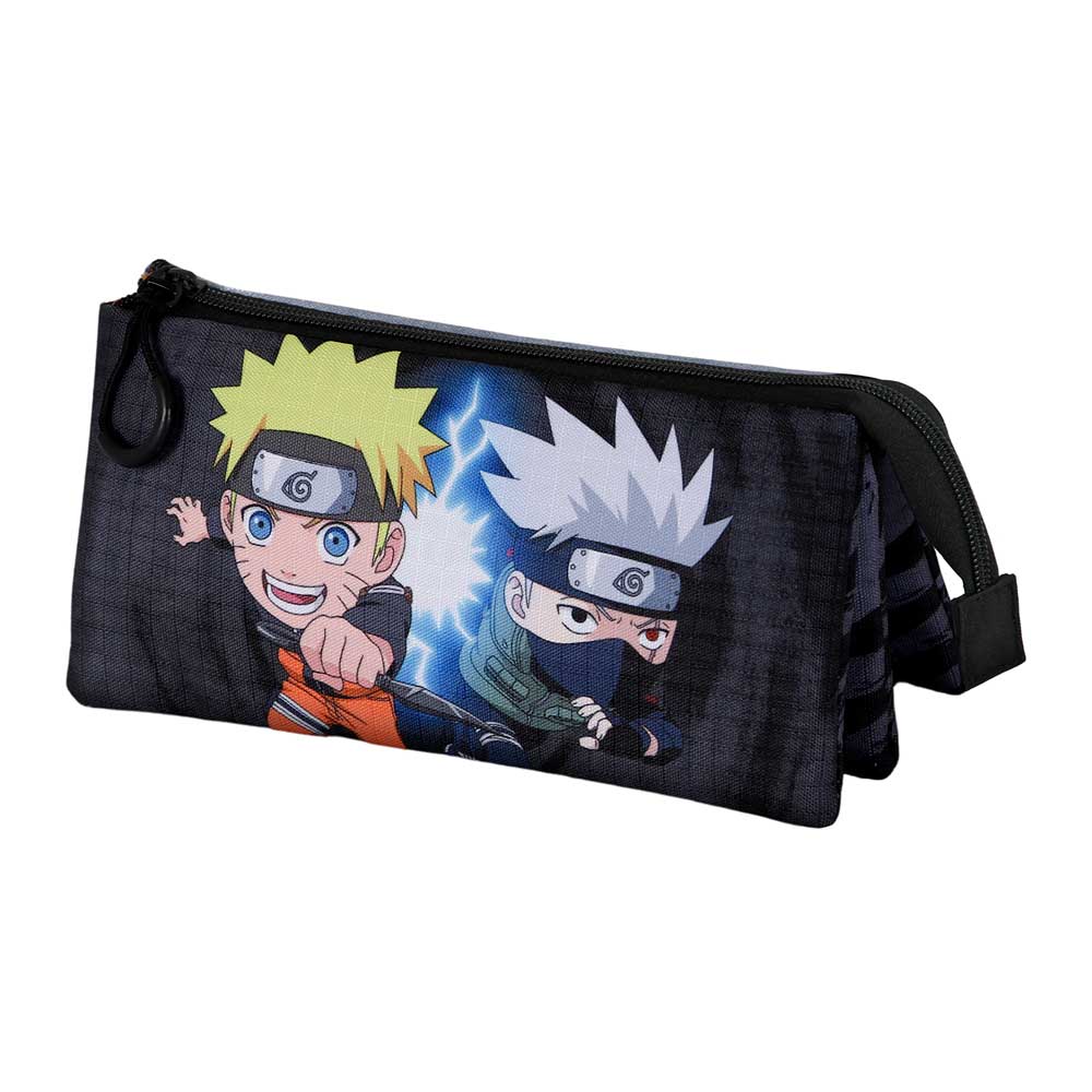 Naruto Kid-Estuche Portatodo Triple, Gris - Imagen 2