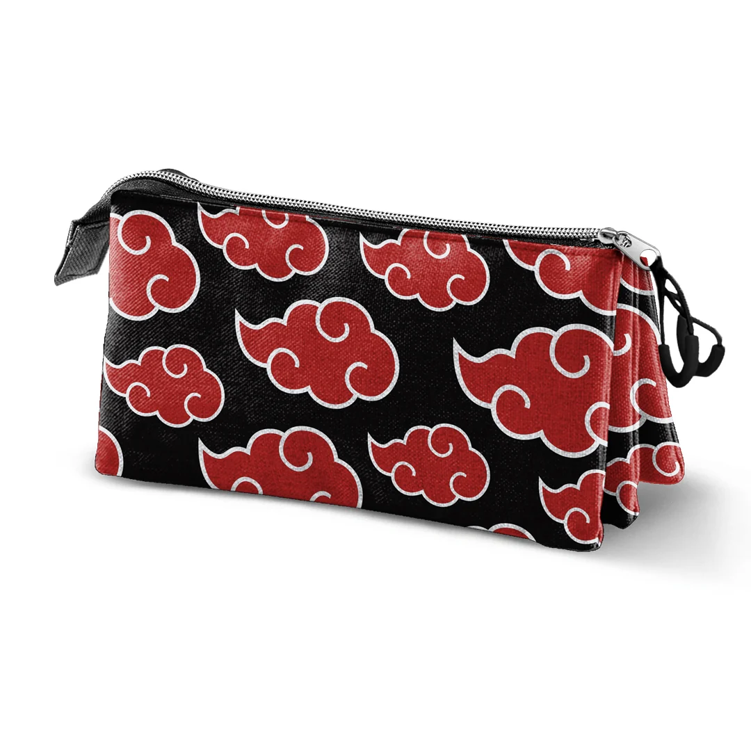 Naruto Kanji-Estuche Portatodo Triple, Negro
