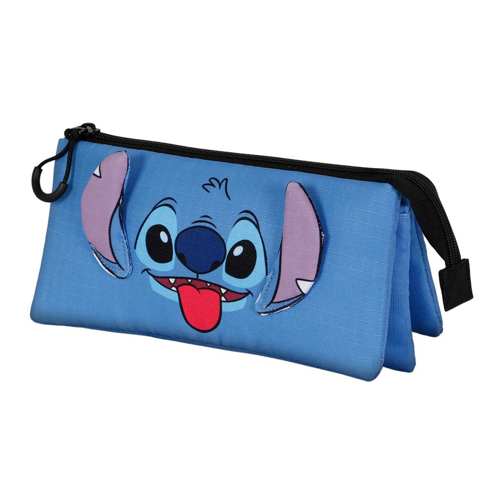 Disney Lilo y Stitch Cool-Estuche Portatodo Triple, Azul - Imagen 2
