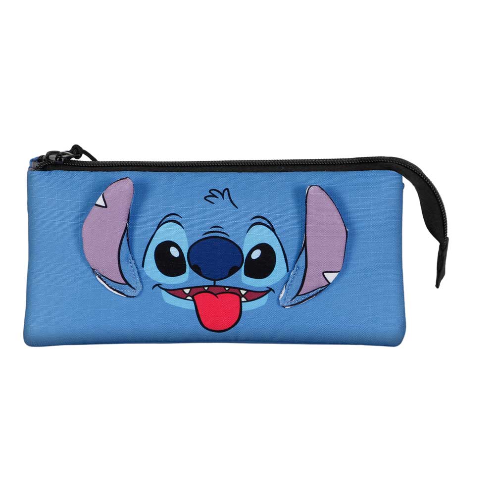 Disney Lilo y Stitch Cool-Estuche Portatodo Triple, Azul - Imagen 3