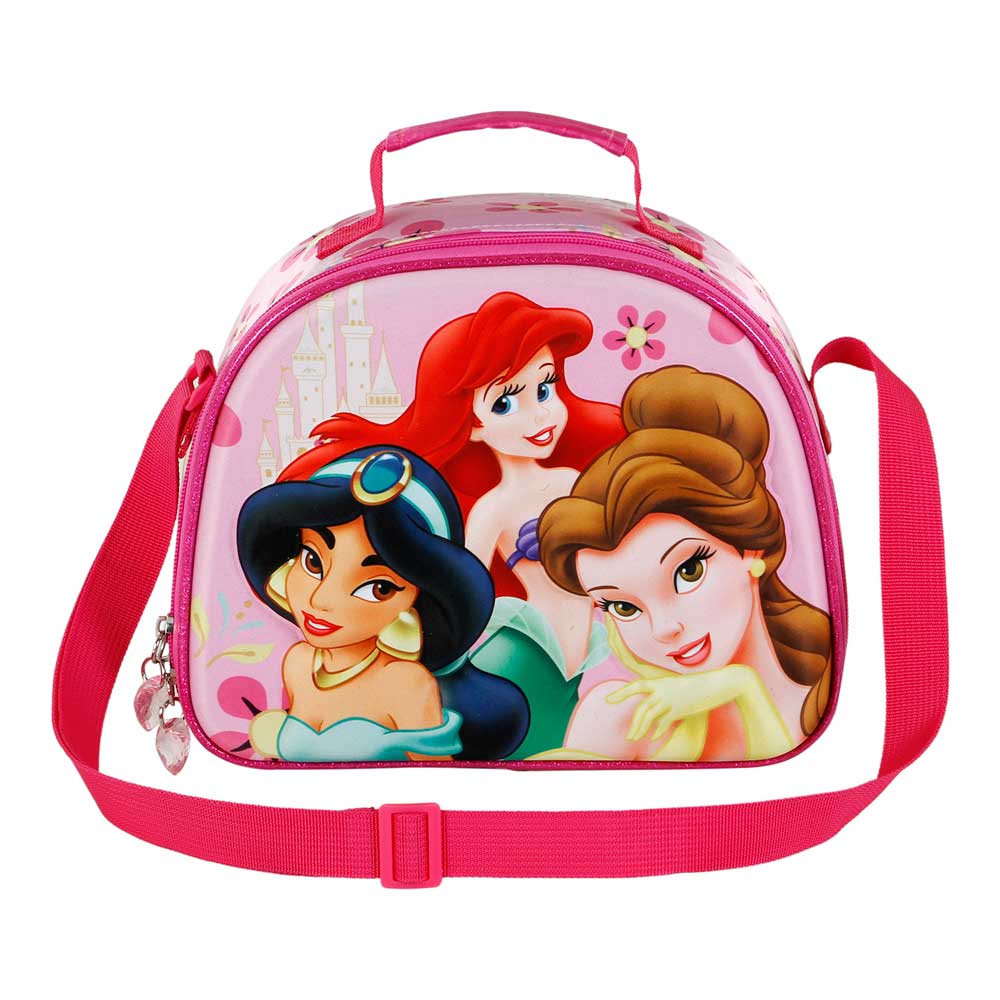 Disney Princesas Palace-Bolsa Portamerienda 3D, Rosa - Imagen 3