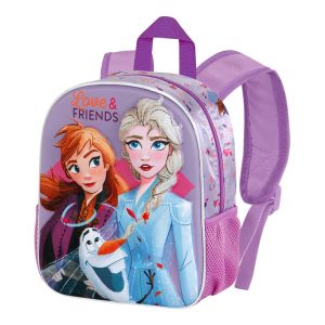 Disney Frozen 2 Friends-Mochila 3D Pequeña, Fucsia
