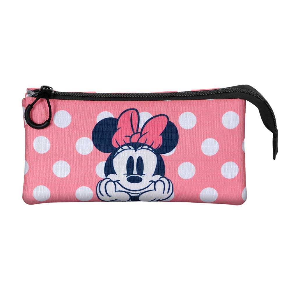 Disney Minnie Mouse Closer-Estuche Portatodo Triple, Rosa - Imagen 3