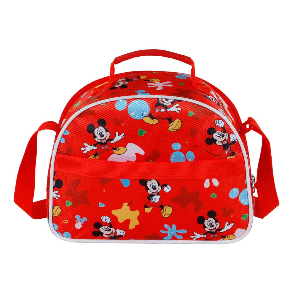 Disney Mickey Mouse Twirl-Bolsa Portamerienda 3D, Rojo - Imagen 4