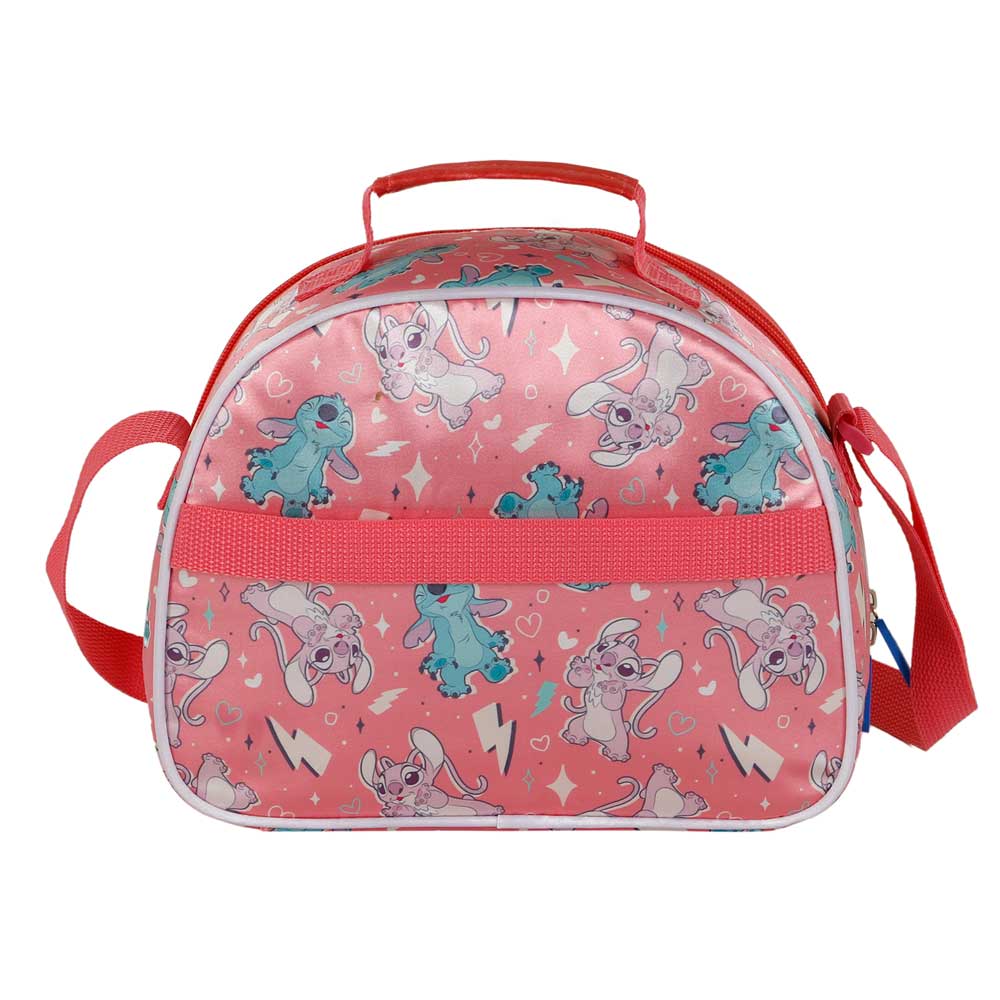 Disney Lilo y Stitch Thing-Bolsa Portamerienda 3D, Rosa - Imagen 4
