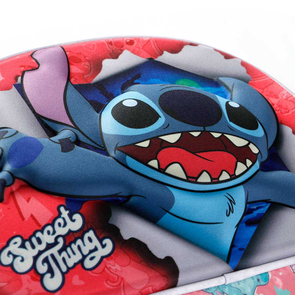 Disney Lilo y Stitch Thing-Bolsa Portamerienda 3D, Rosa - Imagen 5