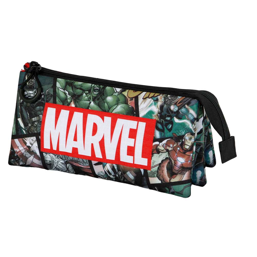 Marvel Los Vengadores React-Estuche Portatodo Triple, Multicolor - Imagen 2