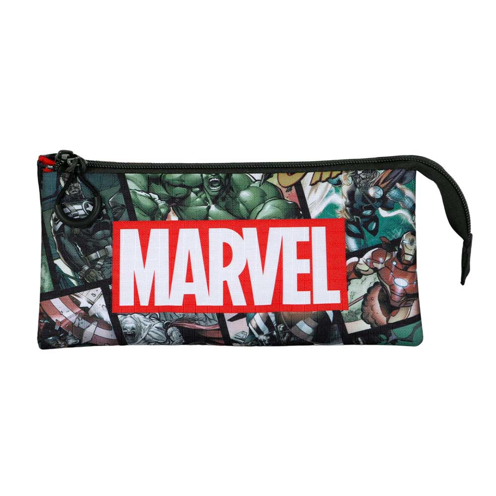 Marvel Los Vengadores React-Estuche Portatodo Triple, Multicolor - Imagen 3