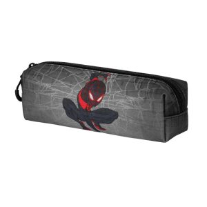 Marvel Spiderman Spin-Estuche Portatodo Cuadrado FAN 2.2, Gris
