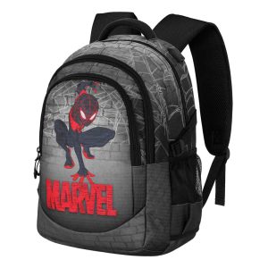 Marvel Spiderman Spin-Mochila Running PLUS, Gris