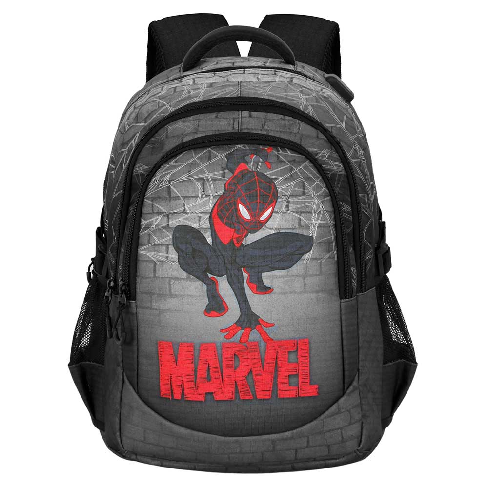 Marvel Spiderman Spin-Mochila Running PLUS, Gris - Imagen 3
