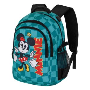 Disney Minnie Mouse Indigo-Mochila Running PLUS, Turquesa