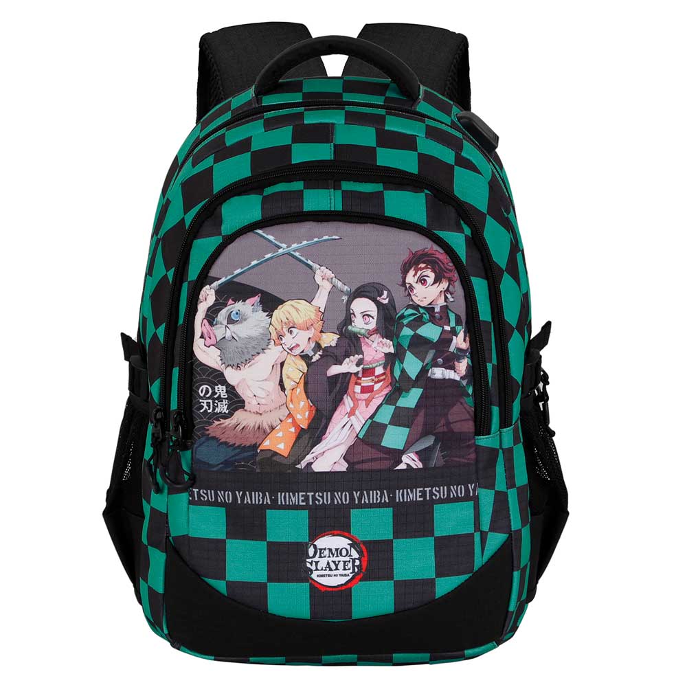 Demon Slayer Akushon-Mochila Running PLUS, Multicolor - Imagen 4