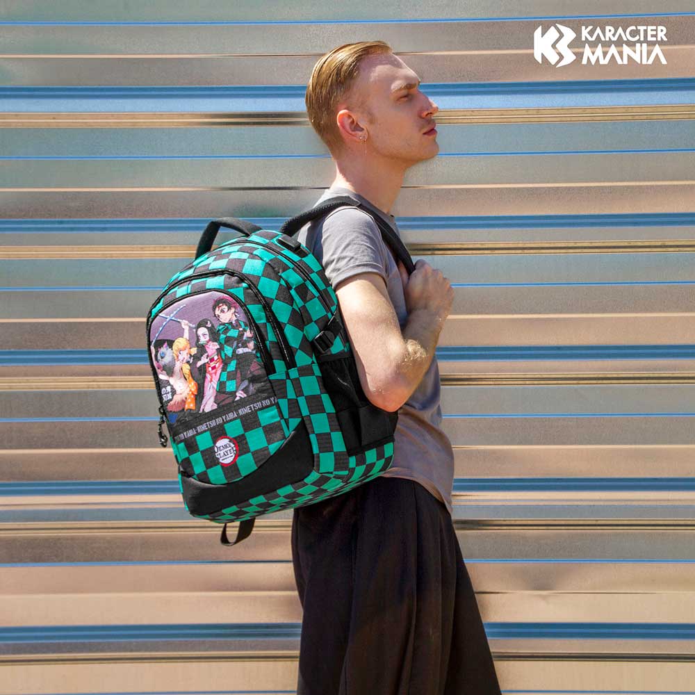Demon Slayer Akushon-Mochila Running PLUS, Multicolor - Imagen 3