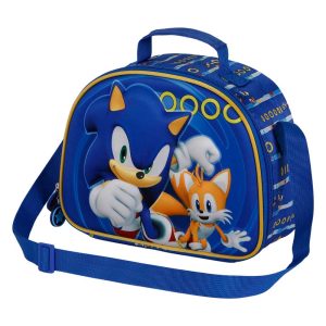 Sonic The Hedgehog Tails-Bolsa Portamerienda 3D, Azul