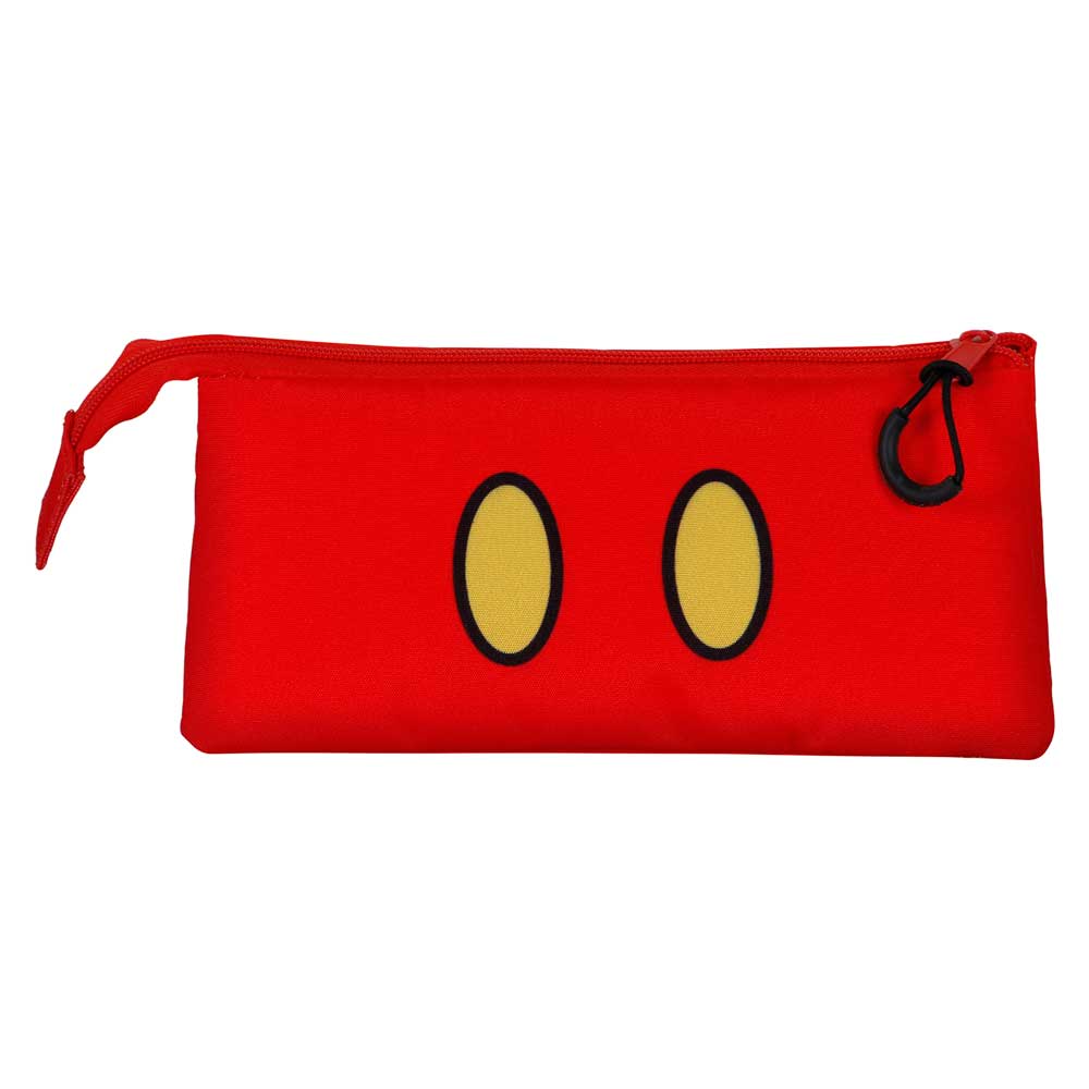 Disney Mickey Mouse Red-Estuche Portatodo Triple, Rojo - Imagen 4