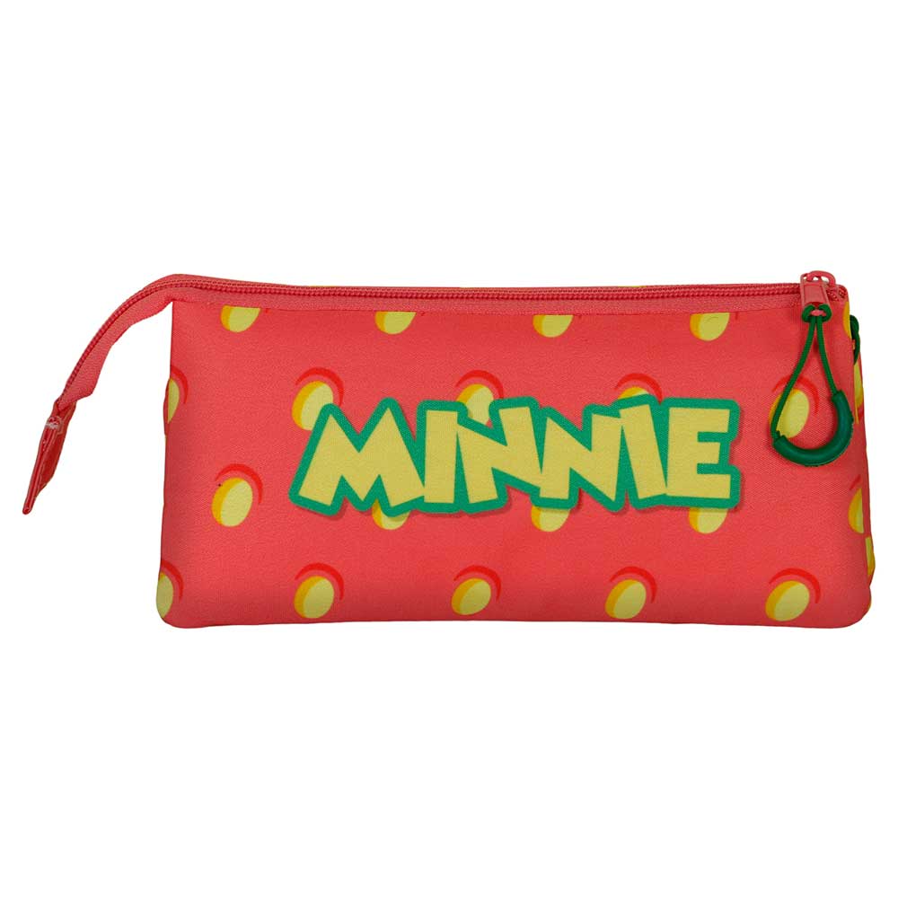 Disney Minnie Mouse Fresh-Estuche Portatodo Triple, Rosa - Imagen 4