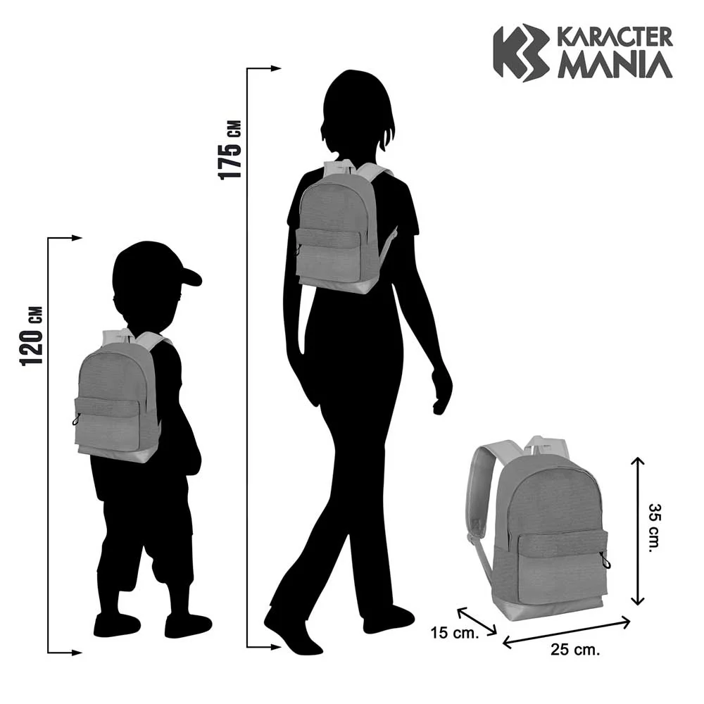 Naruto Kid-Mochila Pequeña HS FAN, Gris - Imagen 6
