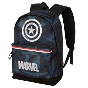 Marvel Metal-Mochila HS Silver, Negro