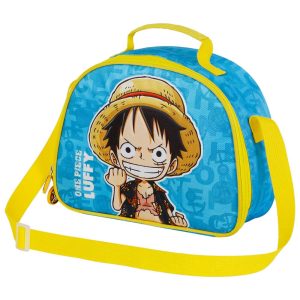 One Piece Monkey-Bolsa Portamerienda, Azul