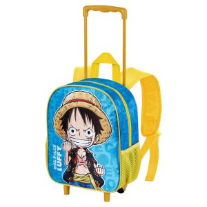 One Piece Monkey-Mochila con Ruedas Pequeña, Azul