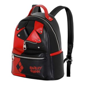 DC Comics Harley Quinn Jacket-Mochila Heady, Negro