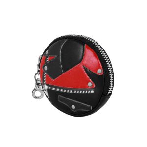 DC Comics Harley Quinn Jacket-Monedero Cookie, Negro