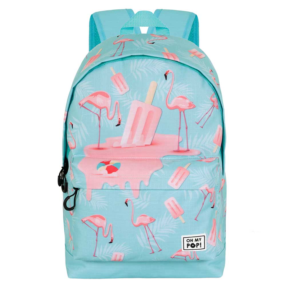 Oh My Pop! Ice Flamingo-Mochila HS FAN 2.2, Turquesa - Imagen 3
