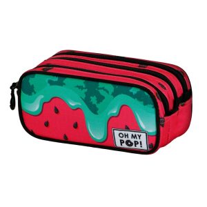Oh My Pop! Melty Melon-Estuche Portatodo Trick FAN 2.2, Verde