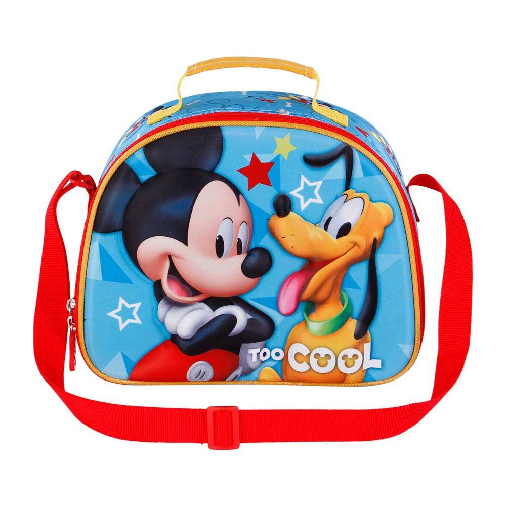 Disney Mickey Mouse Pal-Bolsa Portamerienda 3D, Azul - Imagen 3
