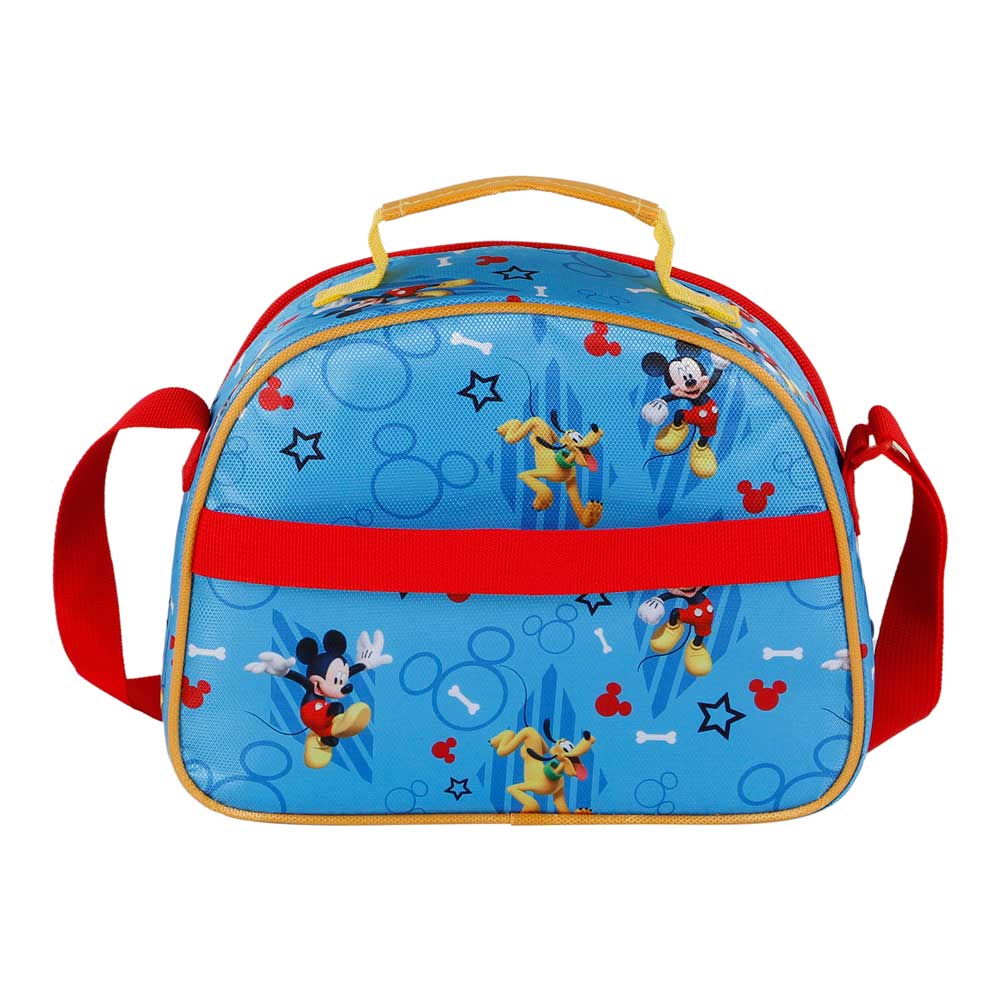 Disney Mickey Mouse Pal-Bolsa Portamerienda 3D, Azul - Imagen 4