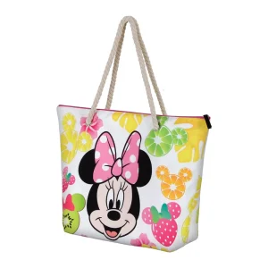 Disney Minnie Mouse Fruits-Bolsa de Playa Soleil, Multicolor