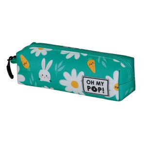 Oh My Pop! Blooming-Estuche Portatodo Cuadrado FAN 2.2, Turquesa