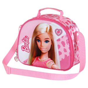 Barbie Fashion-Bolsa Portamerienda 3D, Rosa