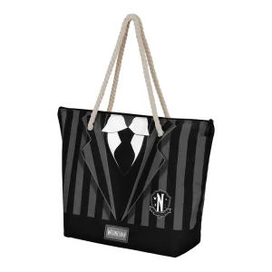 Wednesday Miércoles Uniform-Bolsa de Playa Soleil, Negro