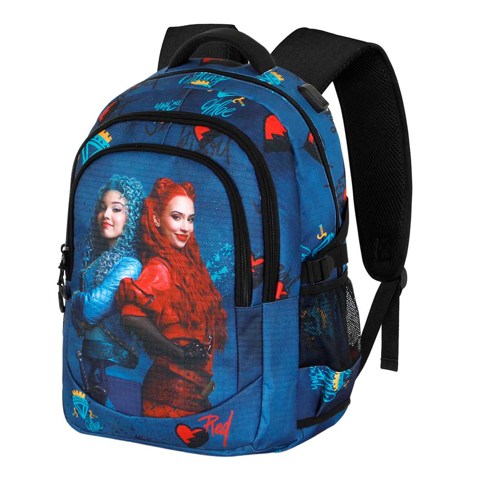 Disney Los Descendientes Wickedly-Mochila Running PLUS, Multicolor
