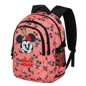 Disney Minnie Mouse Aqua-Mochila Running PLUS, Rosa