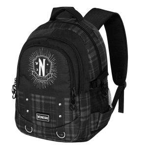 Wednesday Miércoles Chains-Mochila Running PLUS, Negro