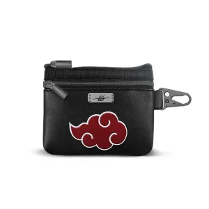Naruto Clouds-Monedero Slim PU, Negro